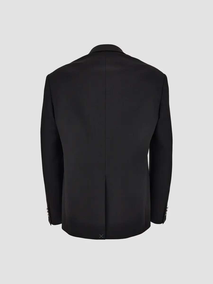 Versace Men's Stretch-Virgin Wool Peak-Lapel Blazer | Thumbnail 2 Versace Men's Stretch-Virgin Wool Peak-Lapel Blazer | Thumbnail 2