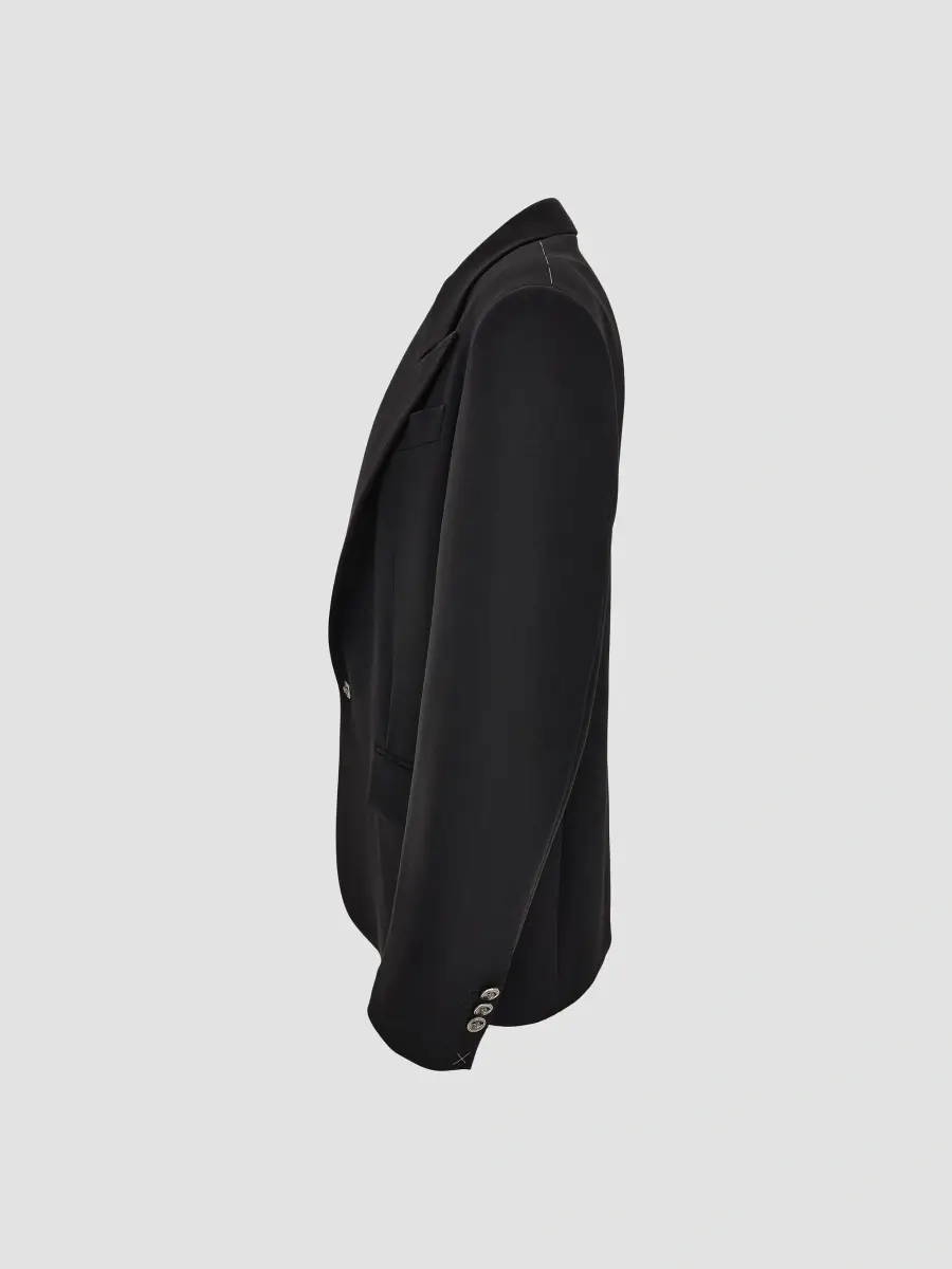 Versace Men's Stretch-Virgin Wool Peak-Lapel Blazer | Thumbnail 4 Versace Men's Stretch-Virgin Wool Peak-Lapel Blazer | Thumbnail 4