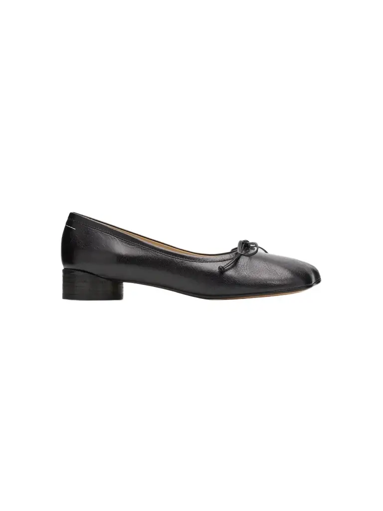 MM6 MAISON MARGIELA Women's Bow-Detail 30MM Leather Pumps