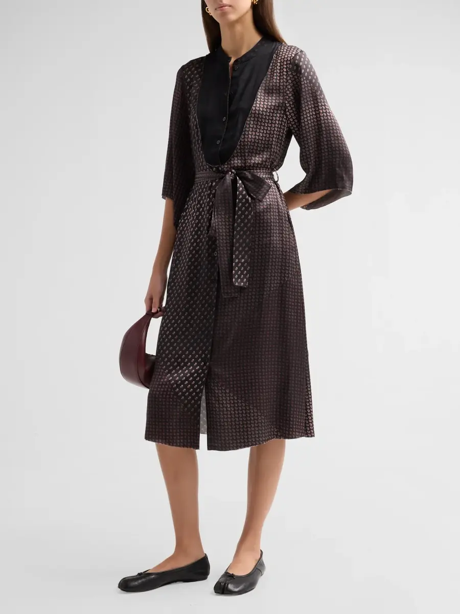 Maison Margiela Women's Belted Day Midi Dress | Thumbnail 4