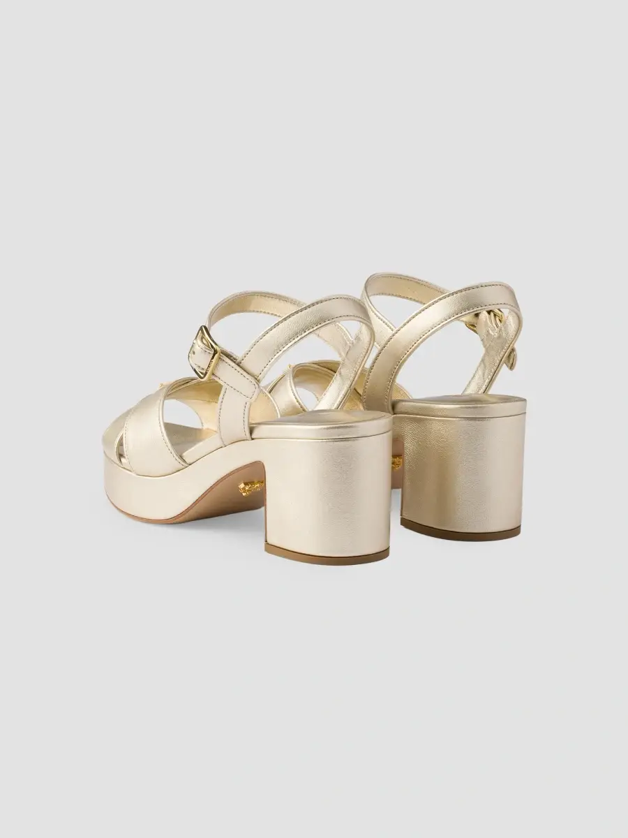 Prada Women's Nappa Leather Platform Sandals | Thumbnail 4