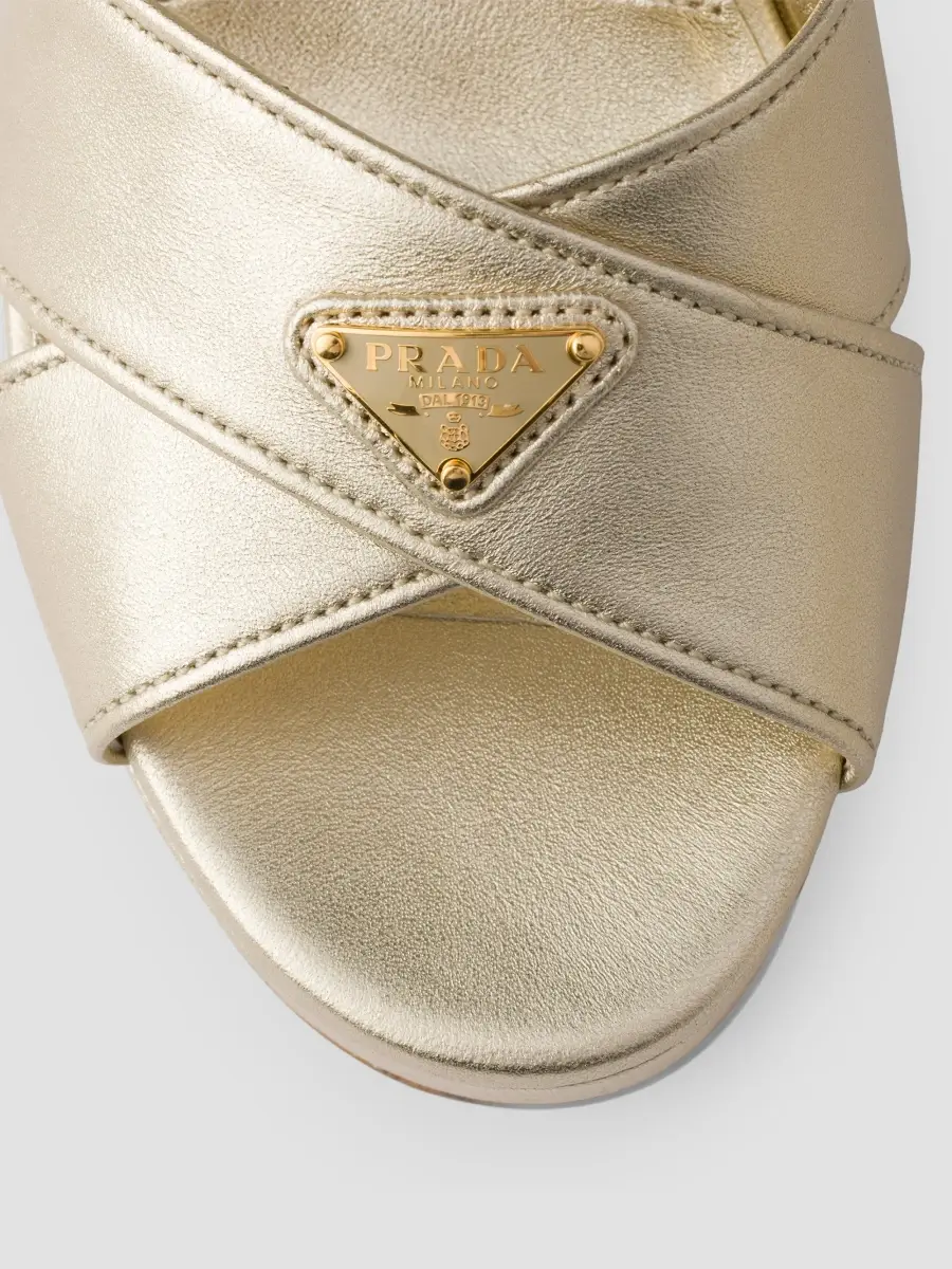 Prada Women's Nappa Leather Platform Sandals | Thumbnail 5