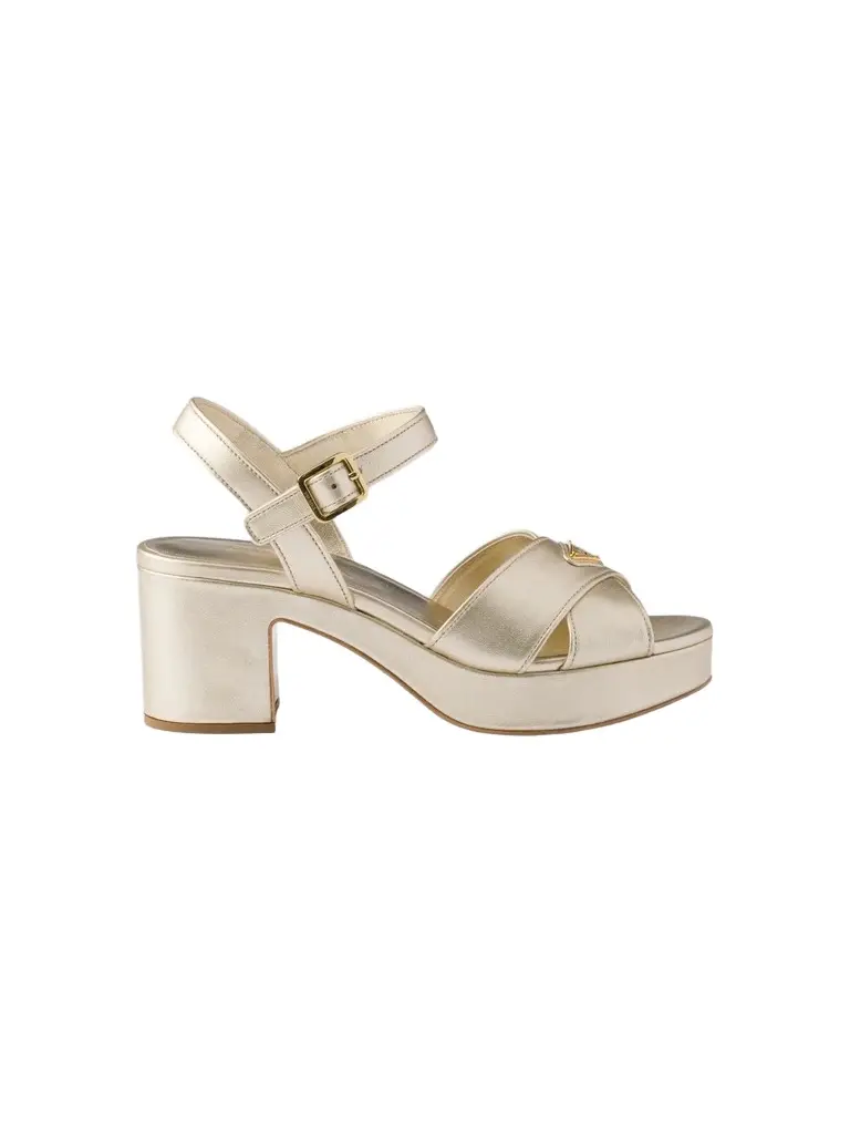 Prada Women's Nappa Leather Platform Sandals