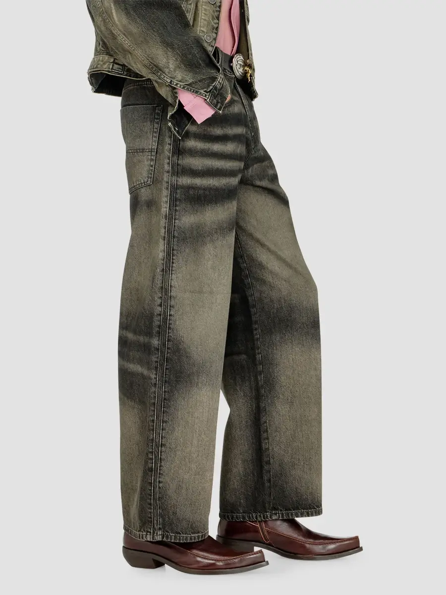Diesel Men's 1982 Hakou Wide-Leg Jeans | Thumbnail 6 Diesel Men's 1982 Hakou Wide-Leg Jeans | Thumbnail 6