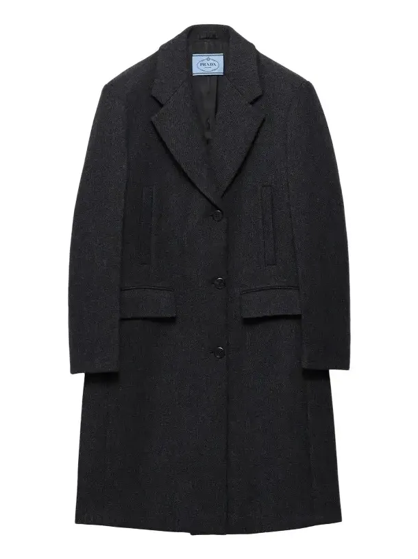 Women's Single Breasted Double Wool Coat