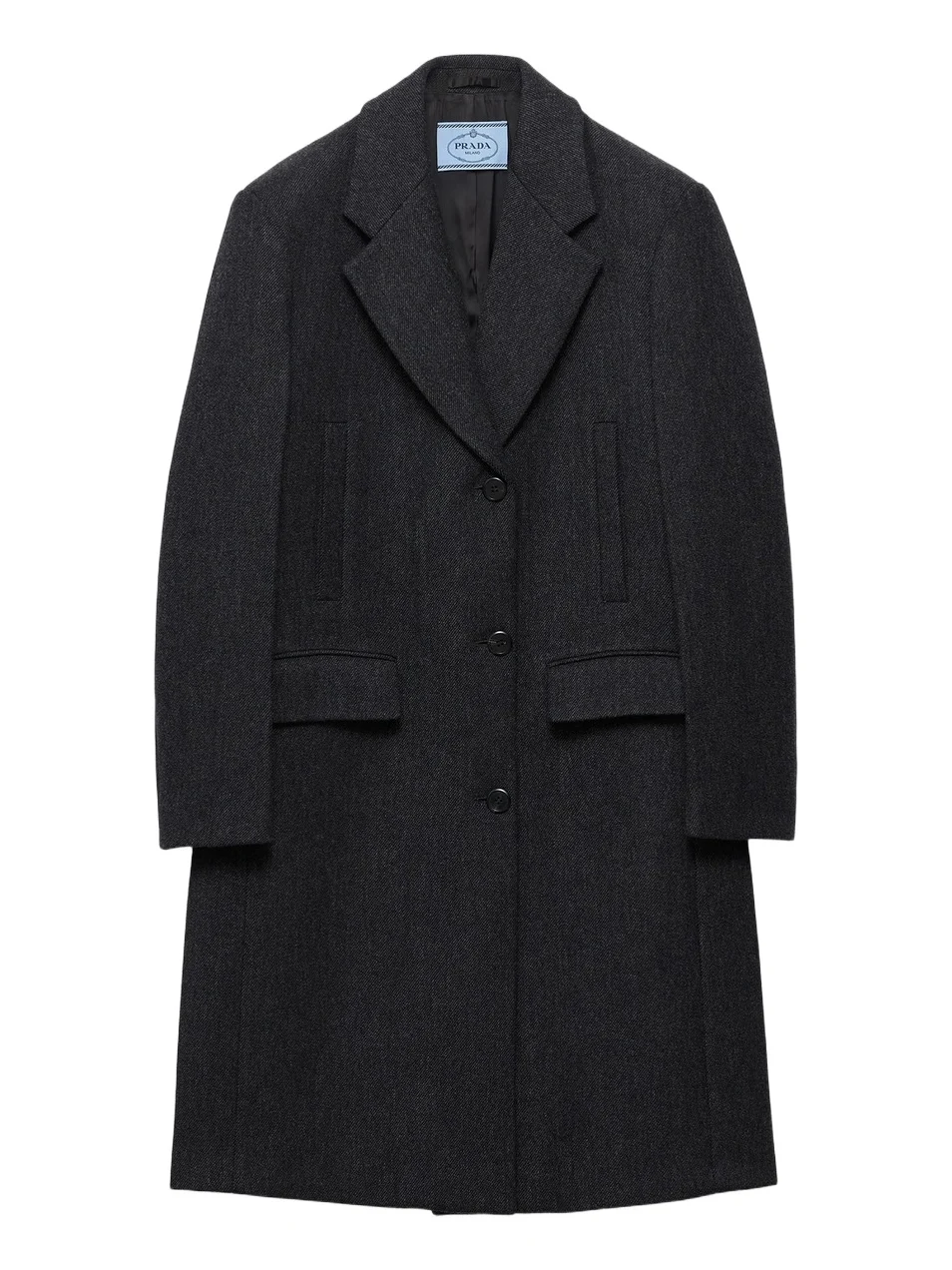 Women's Single Breasted Double Wool Coat
