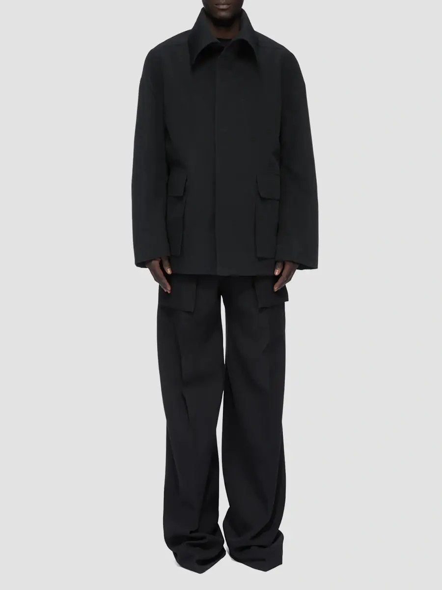 Rick Owens Men's Imbottita Cotton-Blend Shirt Jacket | Thumbnail 2