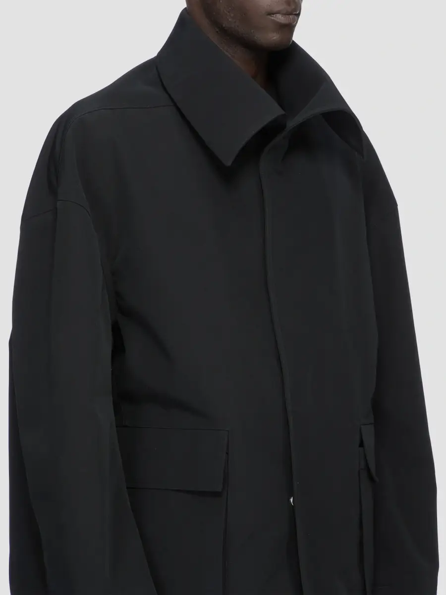Rick Owens Men's Imbottita Cotton-Blend Shirt Jacket | Thumbnail 5