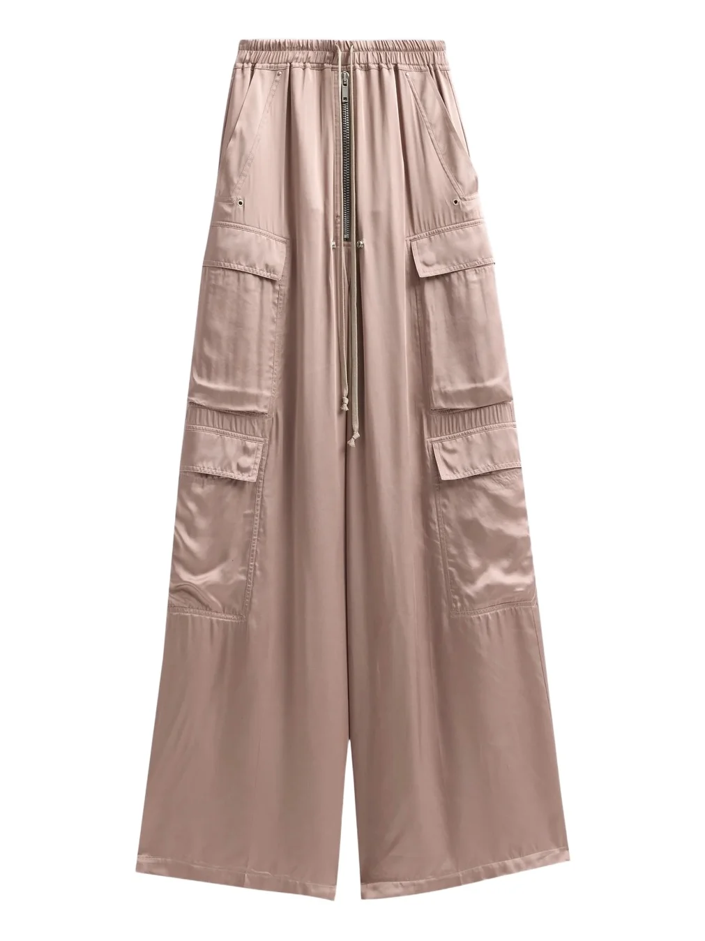 Rick Owens Women's Cargobelas Satin Wide-Leg Pants