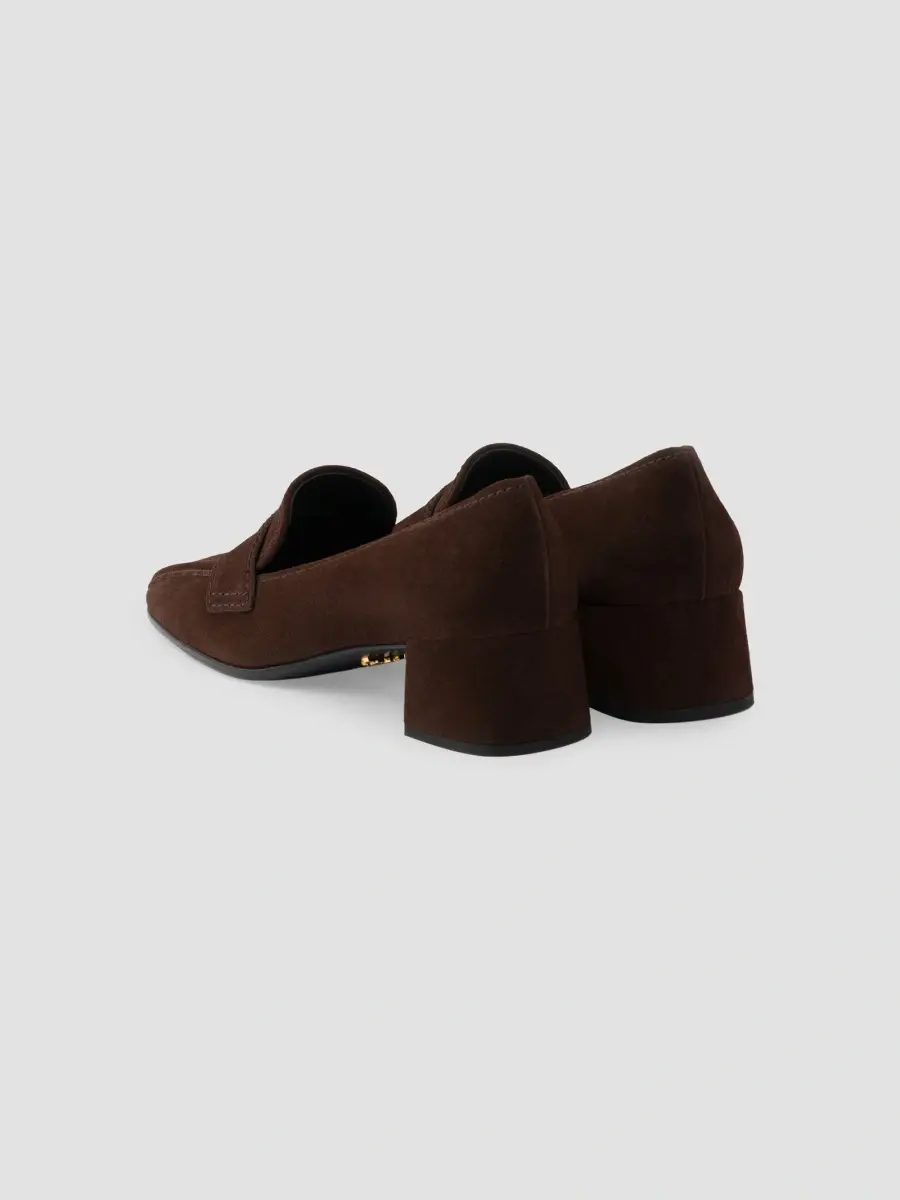 Prada Women's Suede Loafers | Thumbnail 4 Prada Women's Suede Loafers | Thumbnail 4