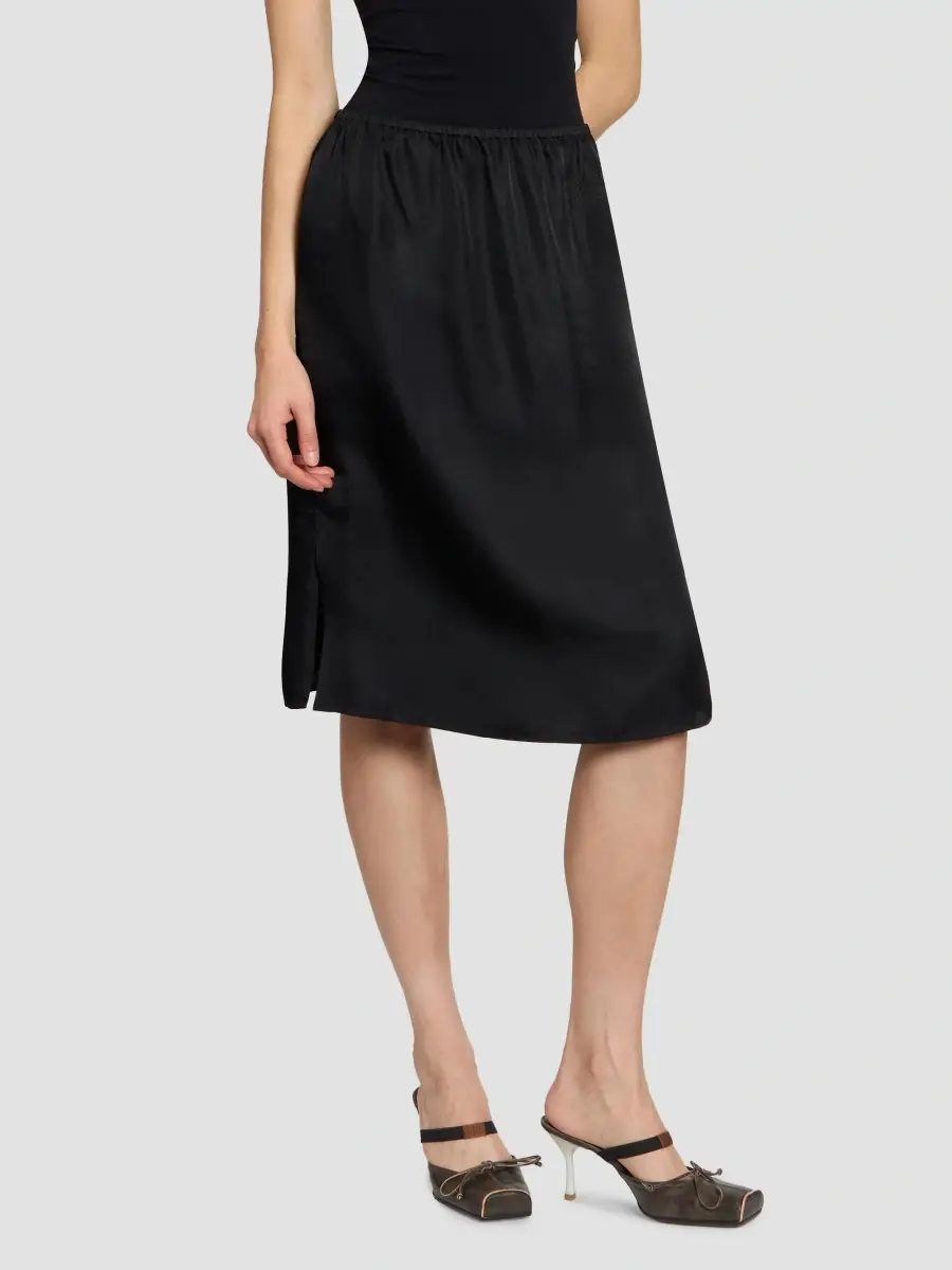 MM6 MAISON MARGIELA Women's Fluid Satin Skirt | Thumbnail 4 MM6 MAISON MARGIELA Women's Fluid Satin Skirt | Thumbnail 4