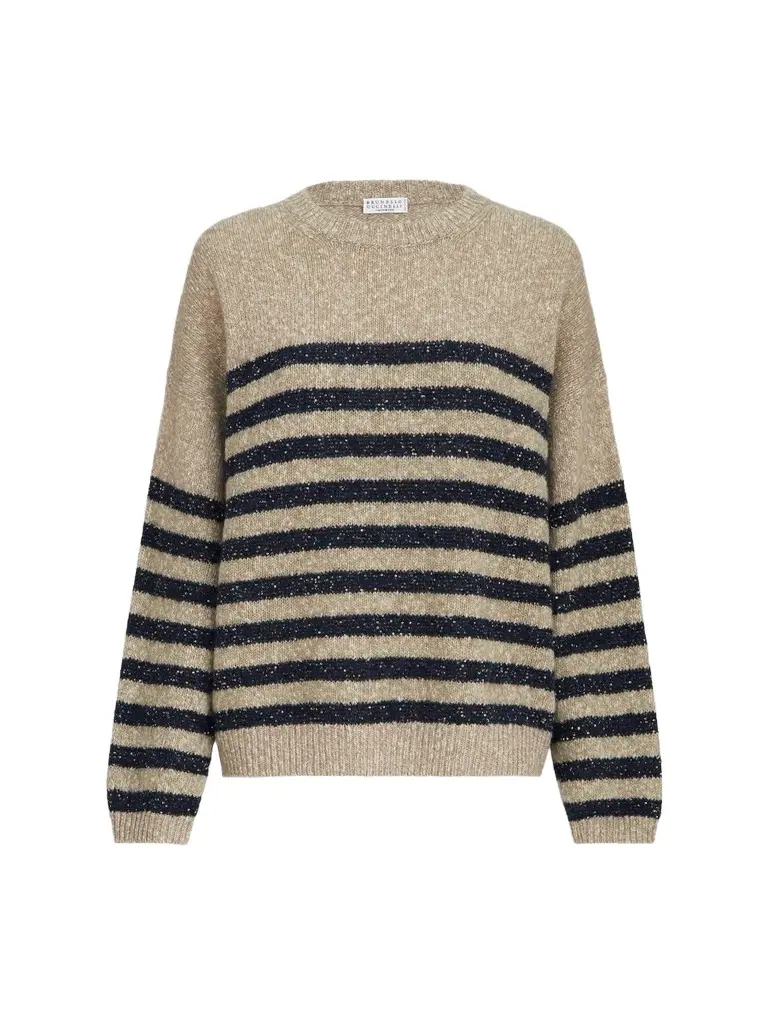 Women's Mouliné Soft Virgin Wool and Cashmere Sweater Women's Mouliné Soft Virgin Wool and Cashmere Sweater