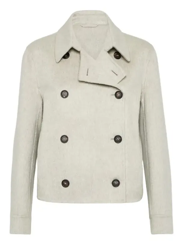 Women's Hand-Crafted Cropped Pea Coat Women's Hand-Crafted Cropped Pea Coat