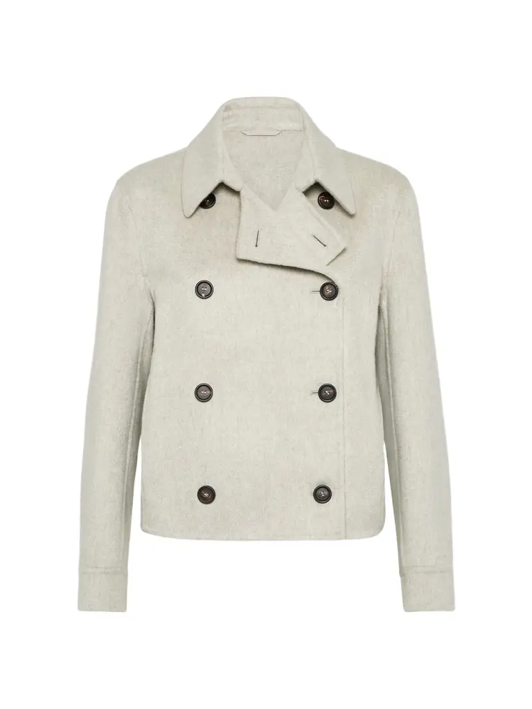 Women's Hand-Crafted Cropped Pea Coat Women's Hand-Crafted Cropped Pea Coat