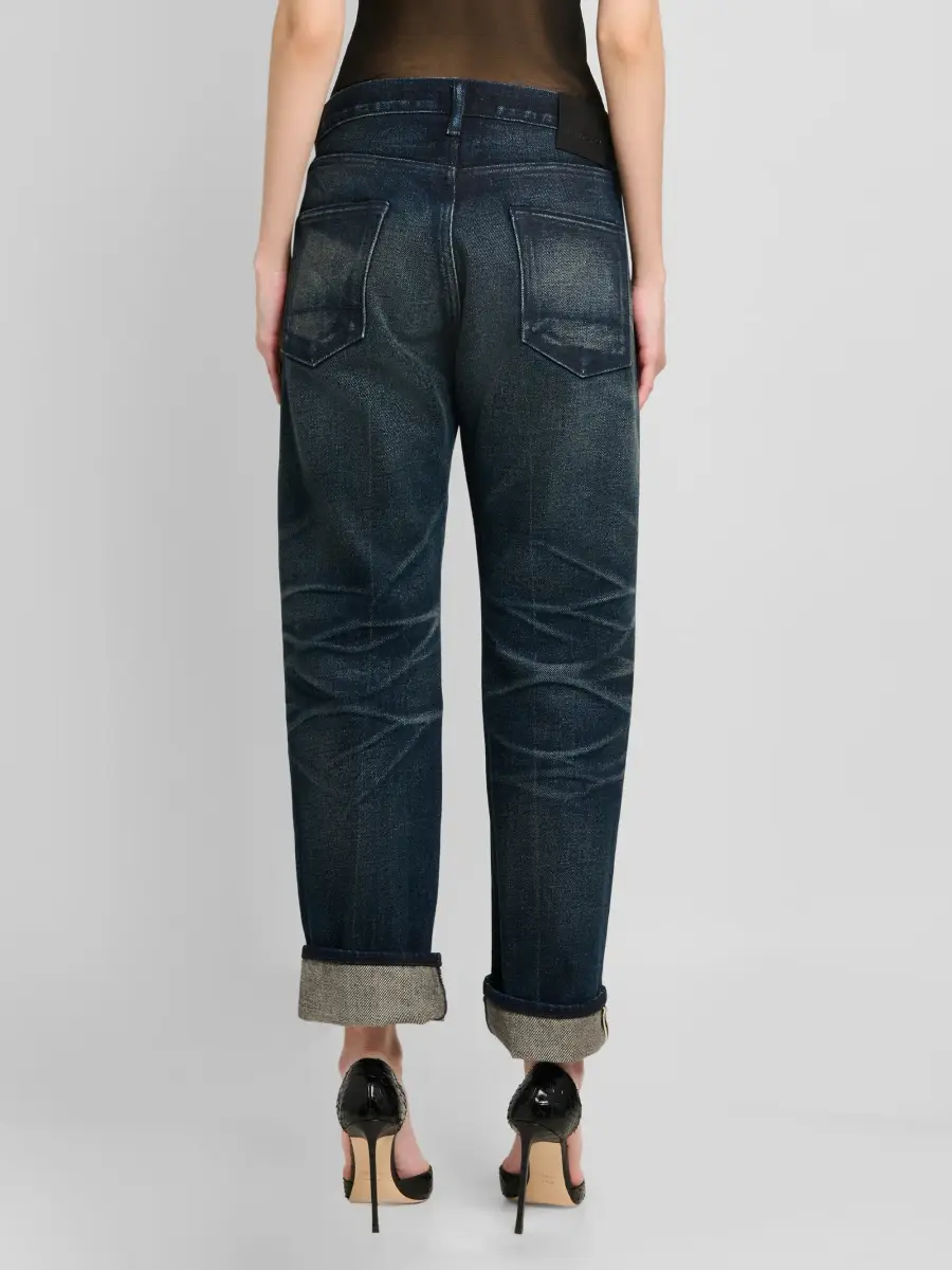Tom Ford Women's Stonewash Low-Rise Boyfriend Jeans | Thumbnail 3 Tom Ford Women's Stonewash Low-Rise Boyfriend Jeans | Thumbnail 3