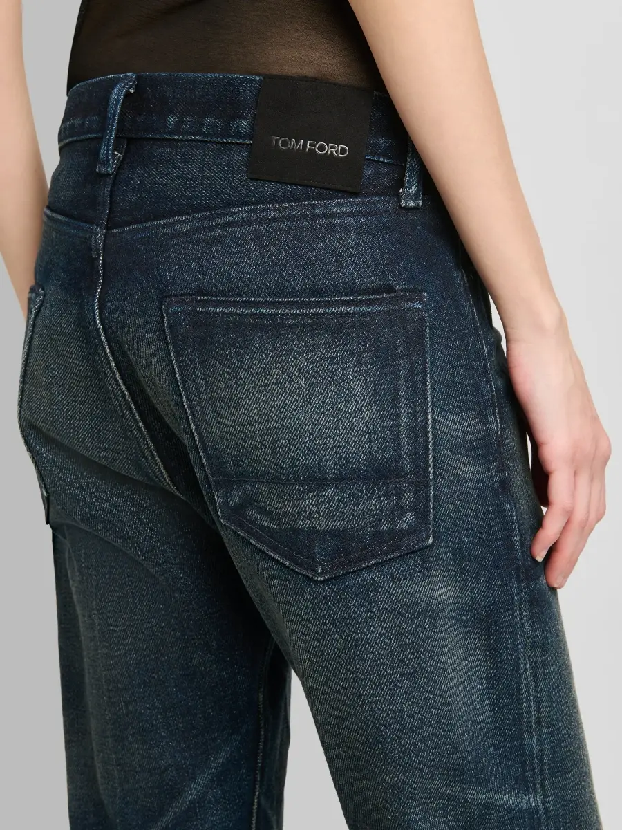 Tom Ford Women's Stonewash Low-Rise Boyfriend Jeans | Thumbnail 5 Tom Ford Women's Stonewash Low-Rise Boyfriend Jeans | Thumbnail 5