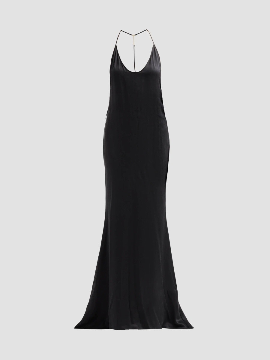 Tom Ford Women's Satin Silk Halterneck Gown