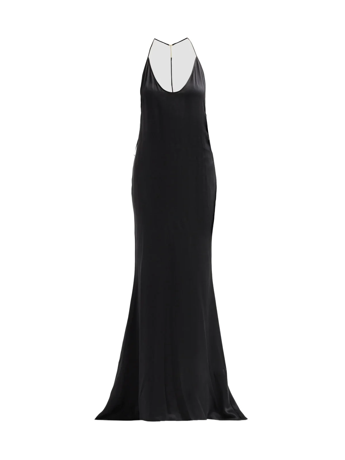 Women's Satin Silk Halterneck Gown
