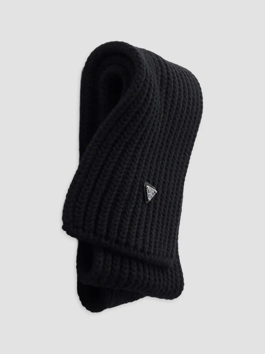 Prada Men's Wool Scarf | Thumbnail 4 Prada Men's Wool Scarf | Thumbnail 4