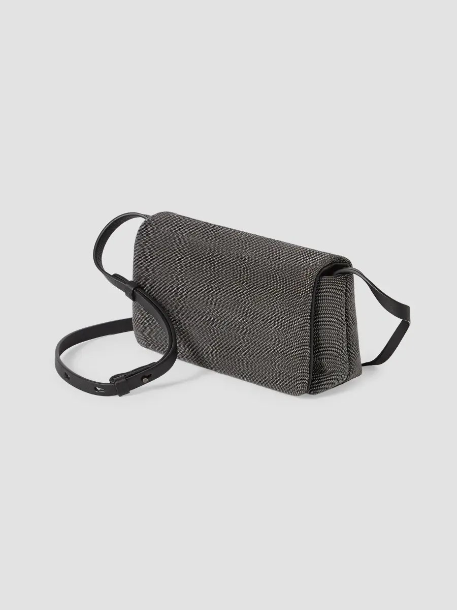 Brunello Cucinelli Women's Precious Flap Crossbody Bag in Grained Leather | Thumbnail 4 Brunello Cucinelli Women's Precious Flap Crossbody Bag in Grained Leather | Thumbnail 4