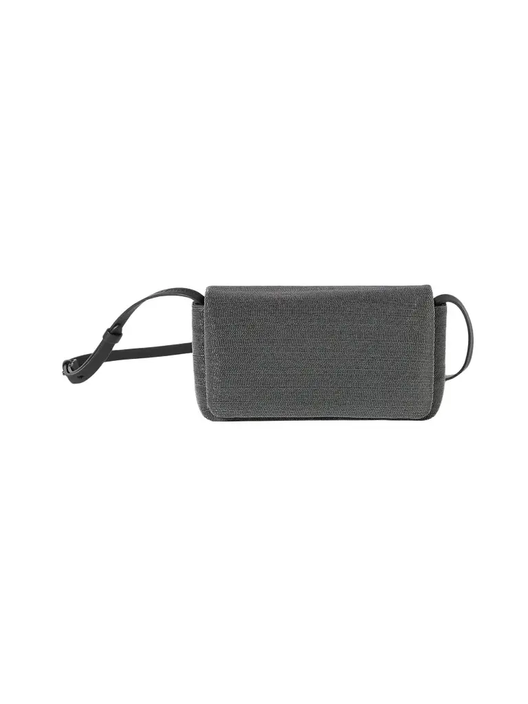 Women's Precious Flap Crossbody Bag in Grained Leather Women's Precious Flap Crossbody Bag in Grained Leather