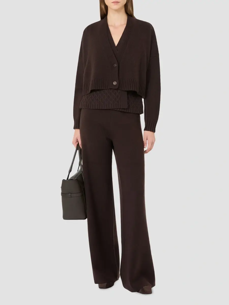 Max Mara Women's Wool and Cashmere Boxy Cardigan | Thumbnail 2 Max Mara Women's Wool and Cashmere Boxy Cardigan | Thumbnail 2