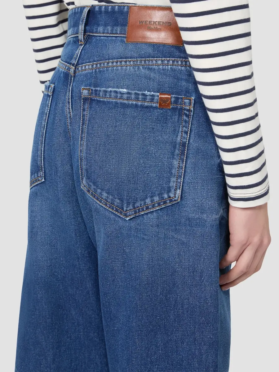 Weekend Max Mara Women's Cotton Denim Tapered Jeans | Thumbnail 4