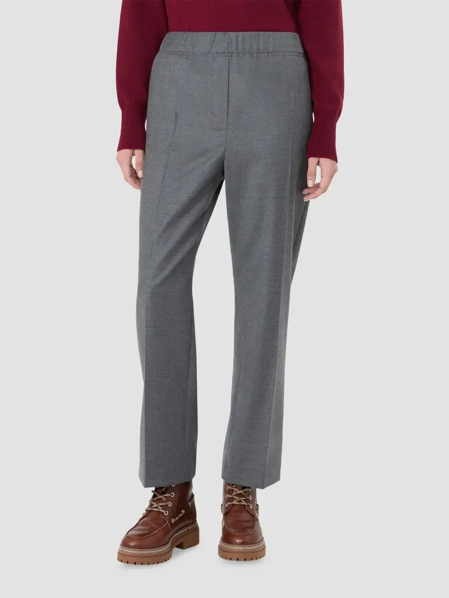 Weekend Max Mara Women's Stretch Wool Flannel Trousers | Thumbnail 3 Weekend Max Mara Women's Stretch Wool Flannel Trousers | Thumbnail 3