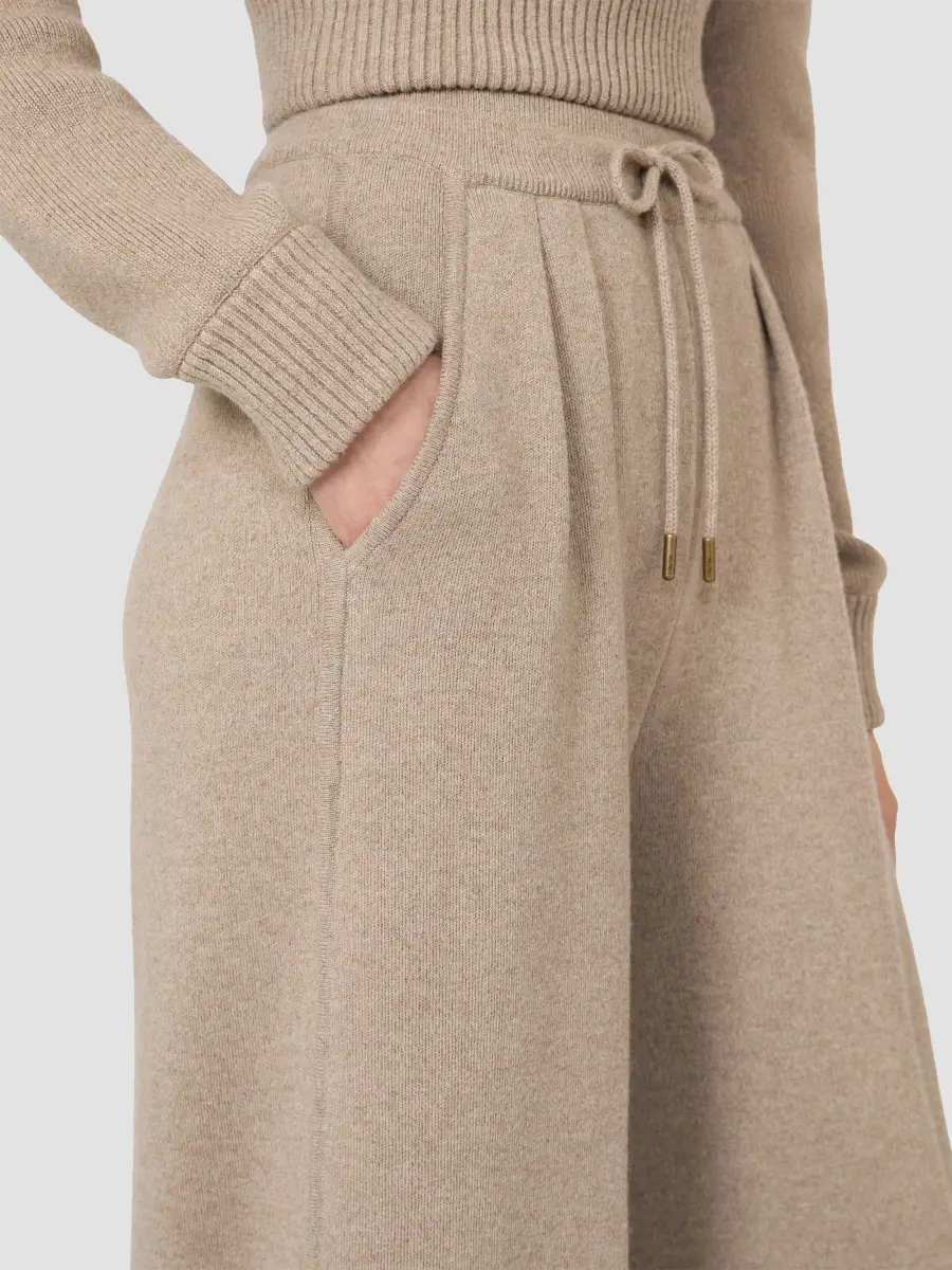 Max Mara Women's Wool and Cashmere Trousers - Beige | Thumbnail 5