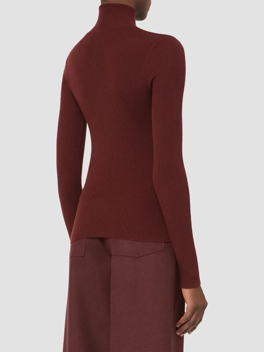 Max Mara Women's Wool Yarn Polo Neck Sweater | Thumbnail 4 Max Mara Women's Wool Yarn Polo Neck Sweater | Thumbnail 4
