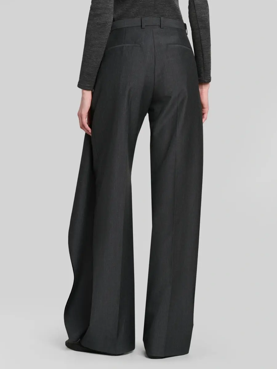 Jil Sander Women's Asymmetric Ruffle Wool-Mohair Trousers | Thumbnail 3 Jil Sander Women's Asymmetric Ruffle Wool-Mohair Trousers | Thumbnail 3