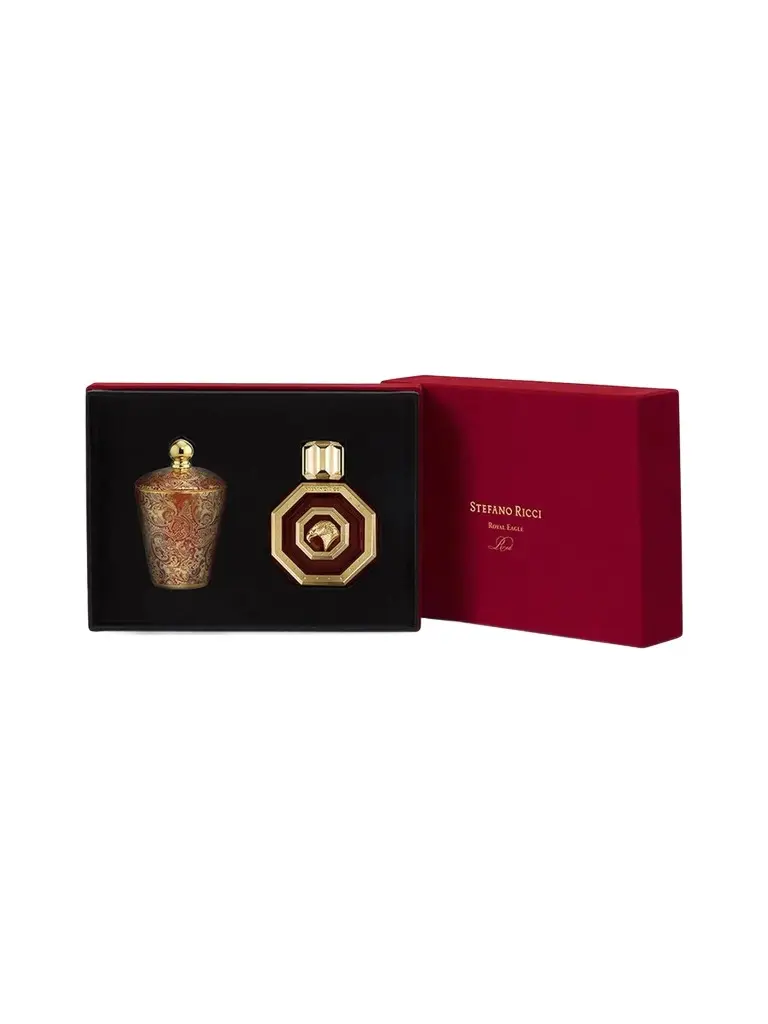 Stefano Ricci Royal Eagle Red Cologne & Candle Gift Set