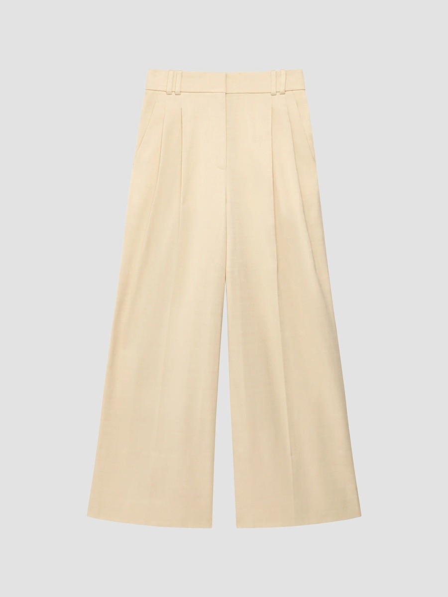 Another Tomorrow Women's Pleated Trouser