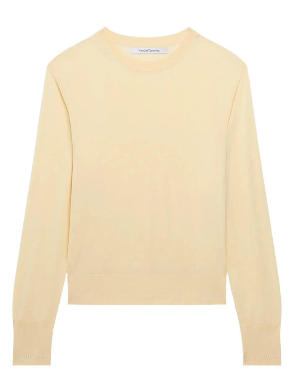 Another Tomorrow Women's Feather Weight Crew Sweater