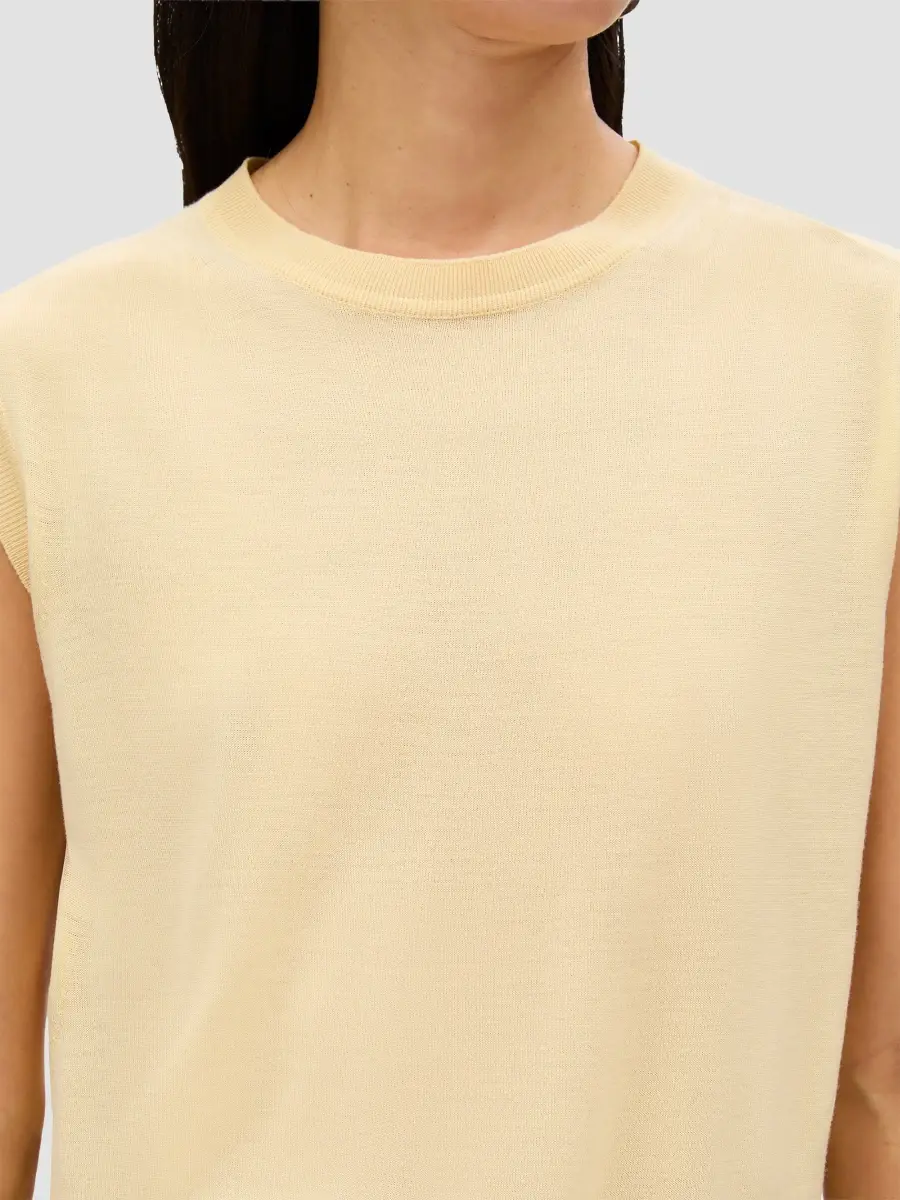 Another Tomorrow Women's Featherweight Shell Sweater | Thumbnail 3 Another Tomorrow Women's Featherweight Shell Sweater | Thumbnail 3