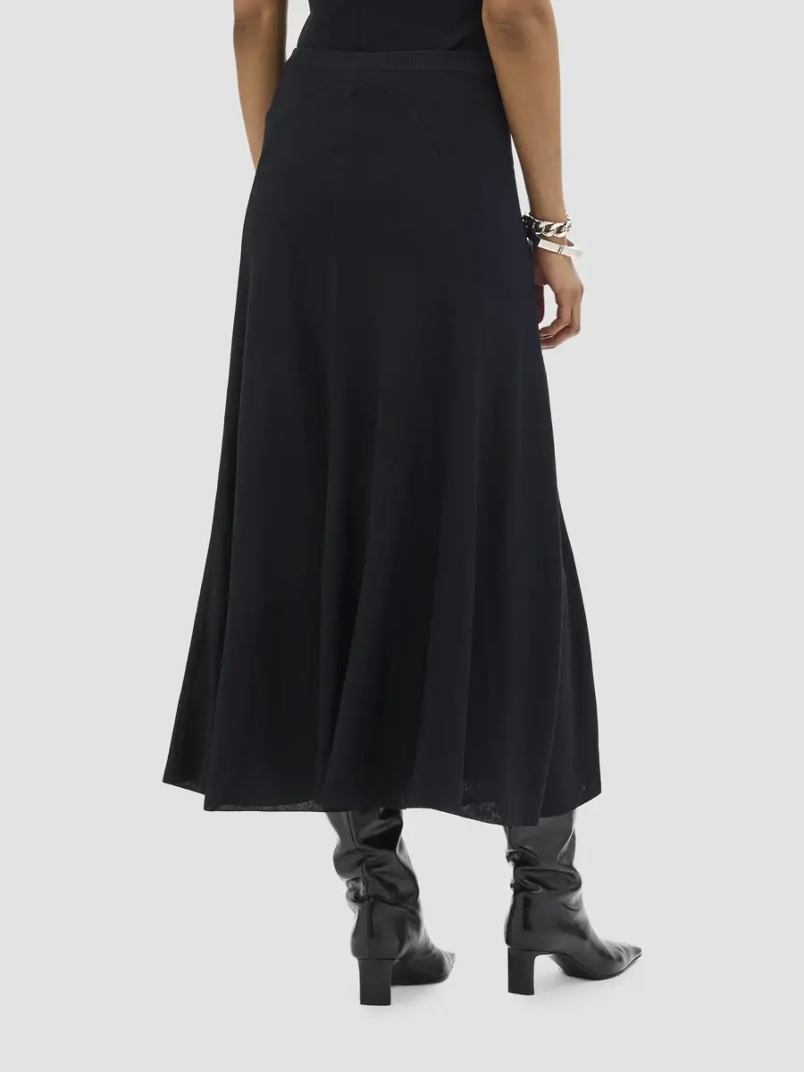 Another Tomorrow Women's Seamed Flare Skirt | Thumbnail 4 Another Tomorrow Women's Seamed Flare Skirt | Thumbnail 4