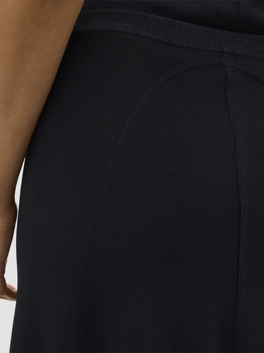 Another Tomorrow Women's Seamed Flare Skirt | Thumbnail 5 Another Tomorrow Women's Seamed Flare Skirt | Thumbnail 5