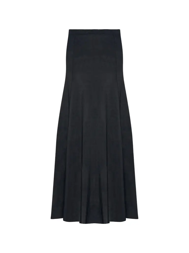 Another Tomorrow Women's Seamed Flare Skirt
