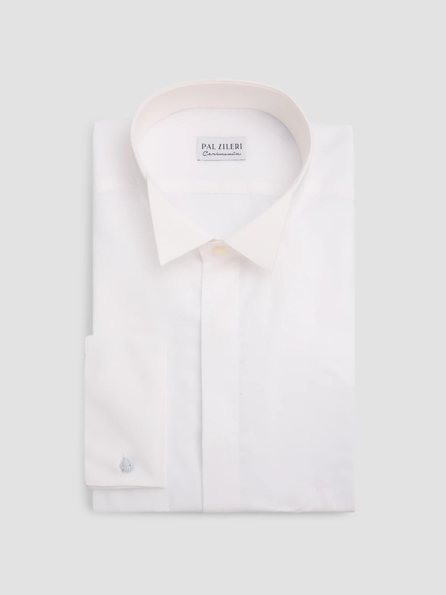 Pal Zileri Men's Wingtip Collar Cotton Dress Shirt