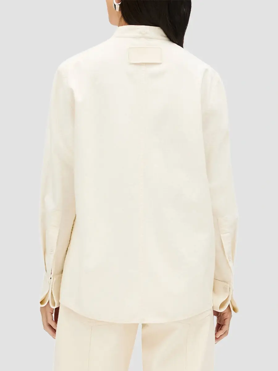 Another Tomorrow Women's Chambray Bow Blouse | Thumbnail 5 Another Tomorrow Women's Chambray Bow Blouse | Thumbnail 5
