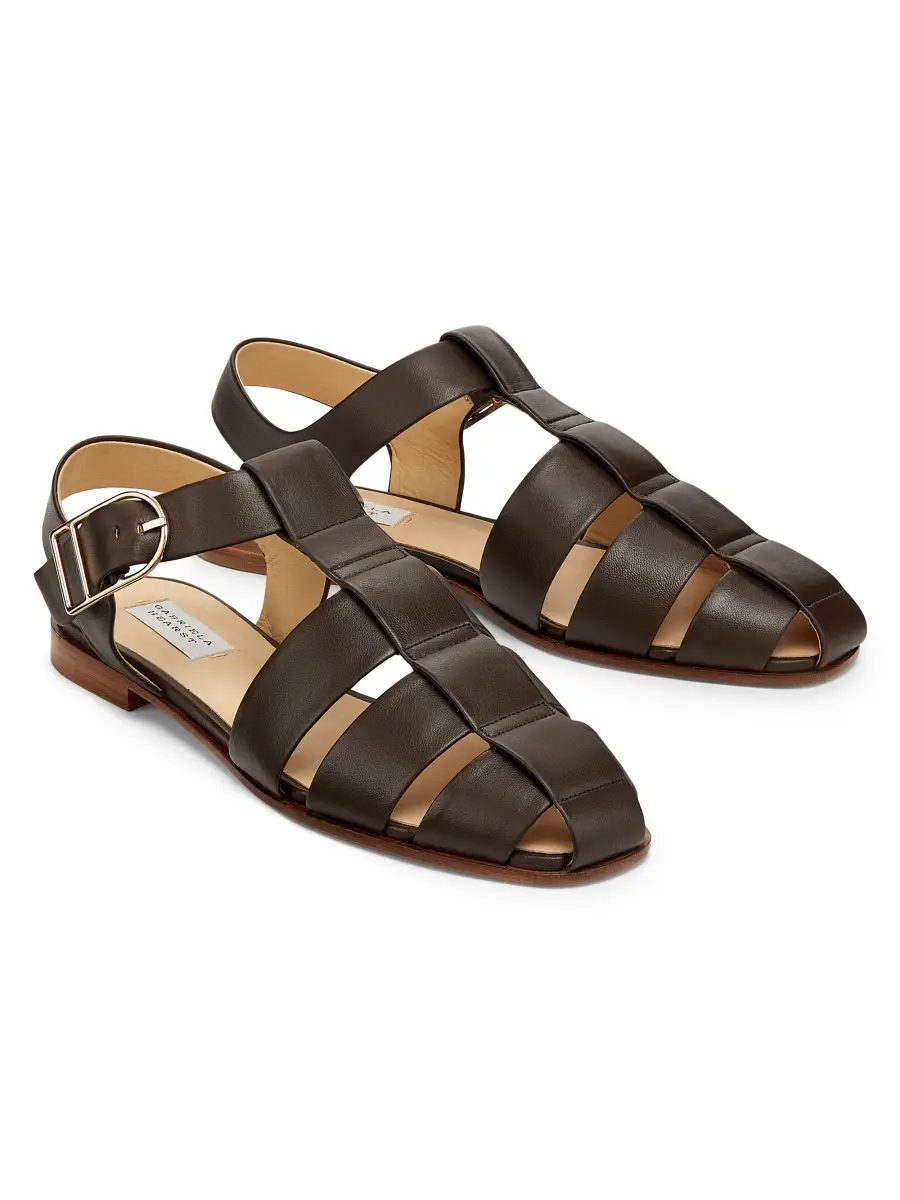 Gabriela Hearst Women's Lynn Leather Fisherman Sandals | Thumbnail 2
