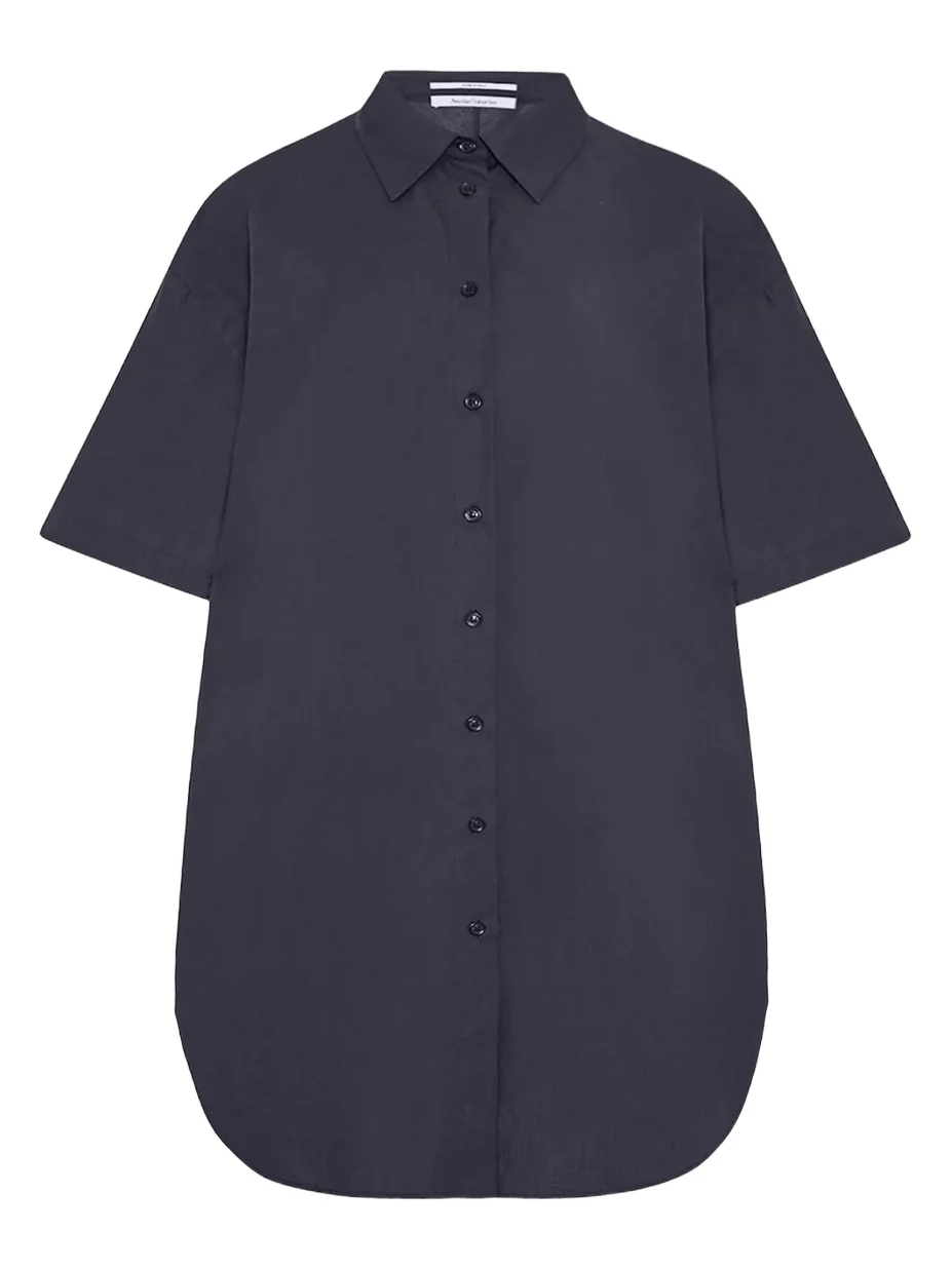 Another Tomorrow Women's Short Shirt Dress