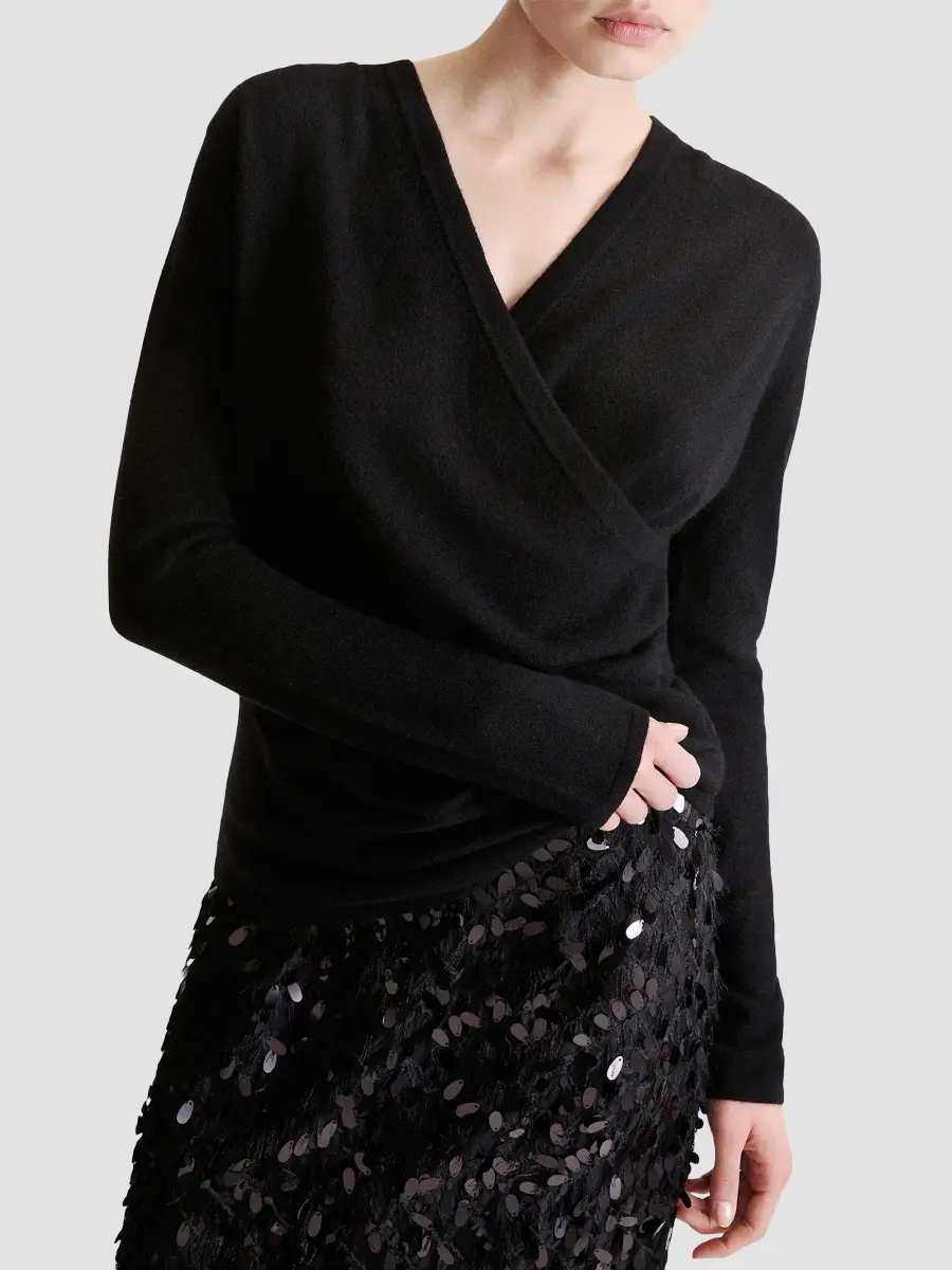 Marella Women's Crossover Pure Cashmere Jumper | Thumbnail 3