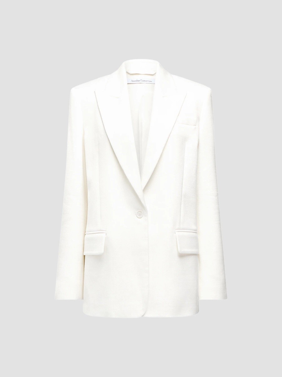 Another Tomorrow Women's Oversized Tailored Jacket