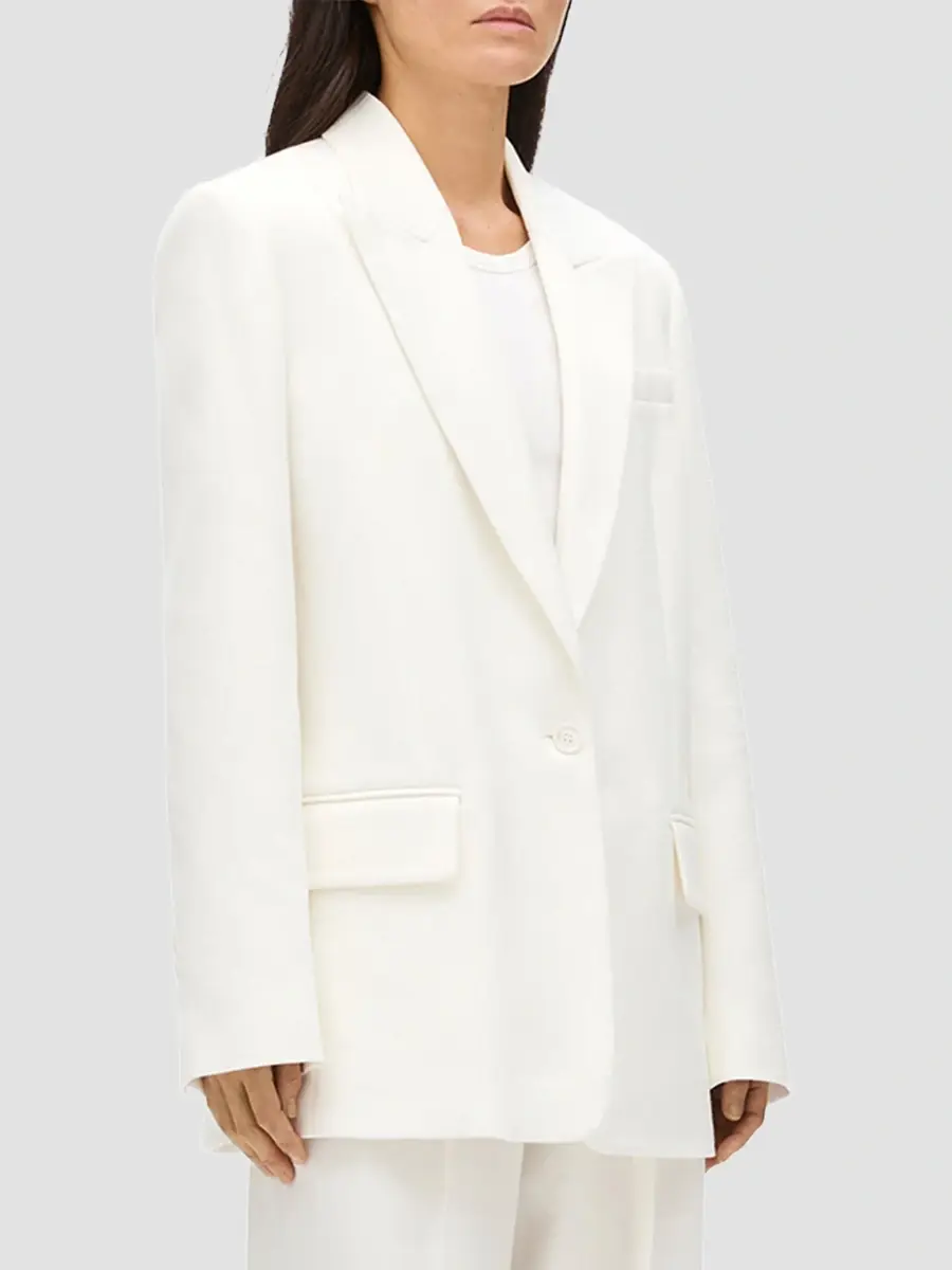 Another Tomorrow Women's Oversized Tailored Jacket | Thumbnail 4