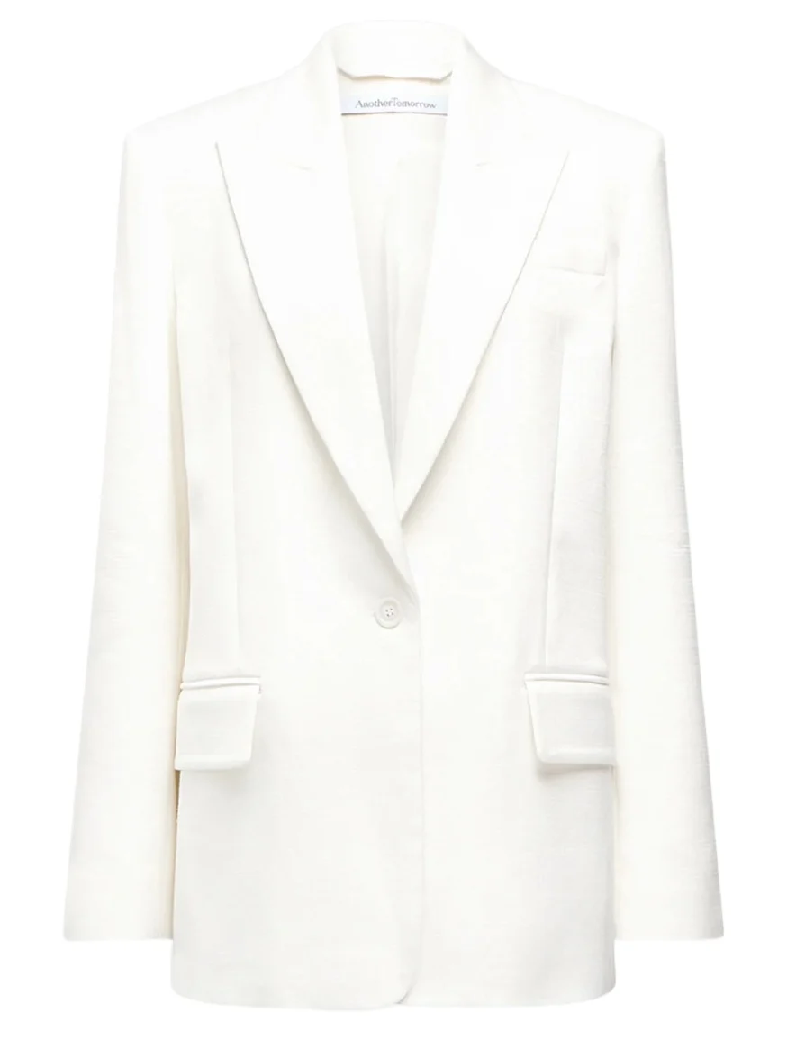 Another Tomorrow Women's Oversized Tailored Jacket