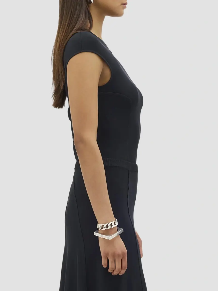 Another Tomorrow Women's Seamed Fitted Top | Thumbnail 3 Another Tomorrow Women's Seamed Fitted Top | Thumbnail 3