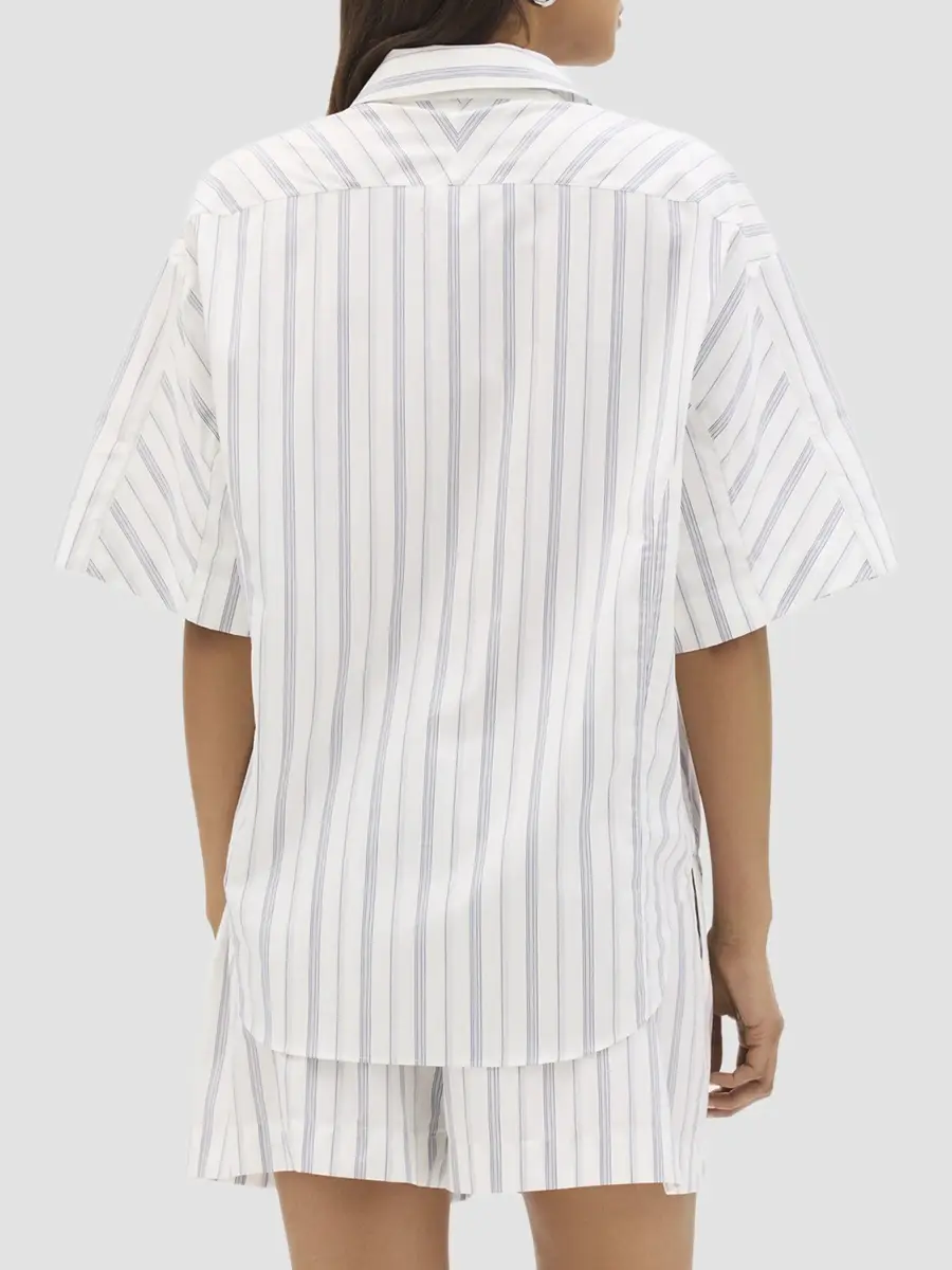 Another Tomorrow Women's Short Sleeve Shirt | Thumbnail 4 Another Tomorrow Women's Short Sleeve Shirt | Thumbnail 4