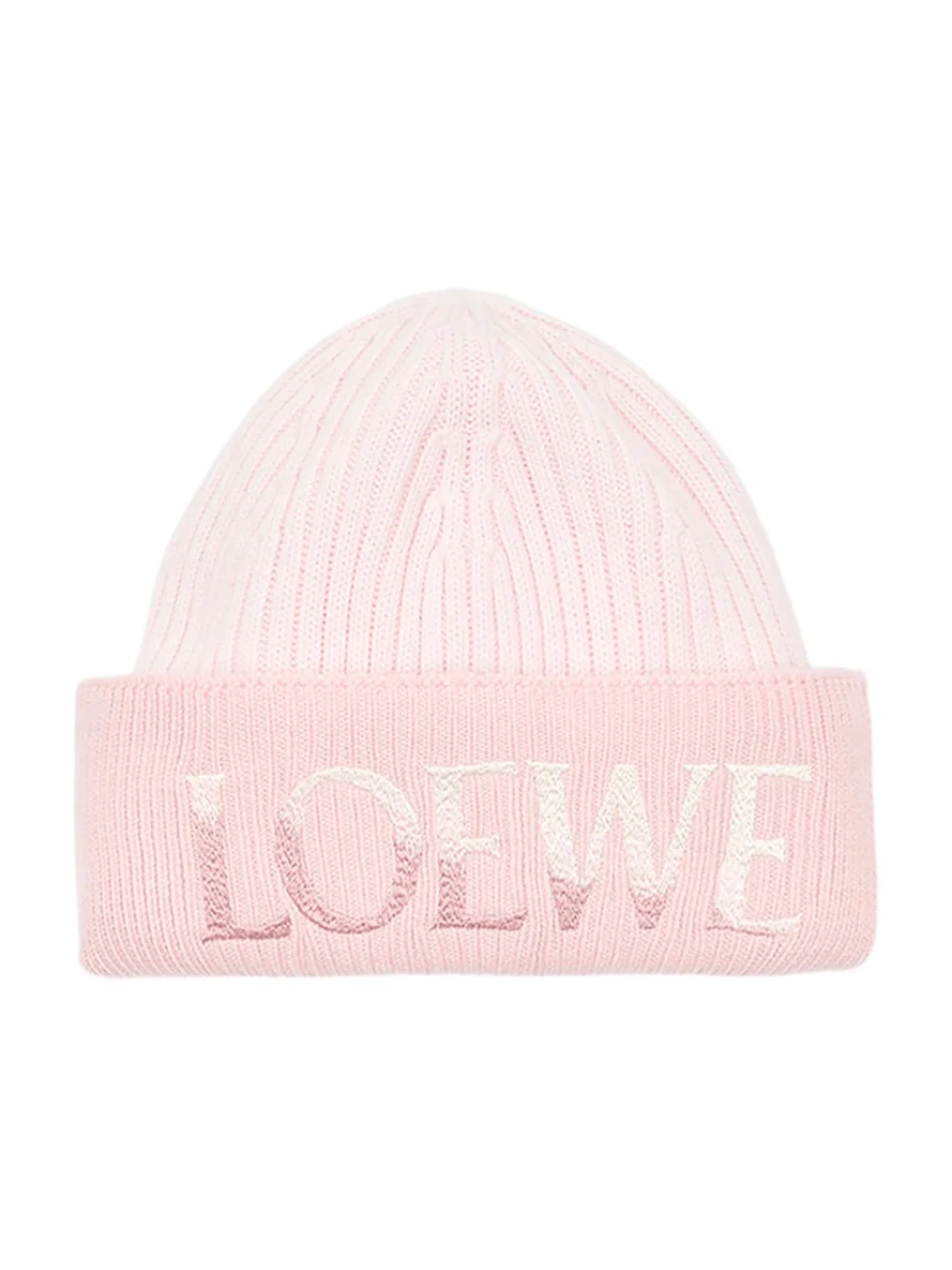 Women's Logo-Embroidered Wool Beanie Women's Logo-Embroidered Wool Beanie