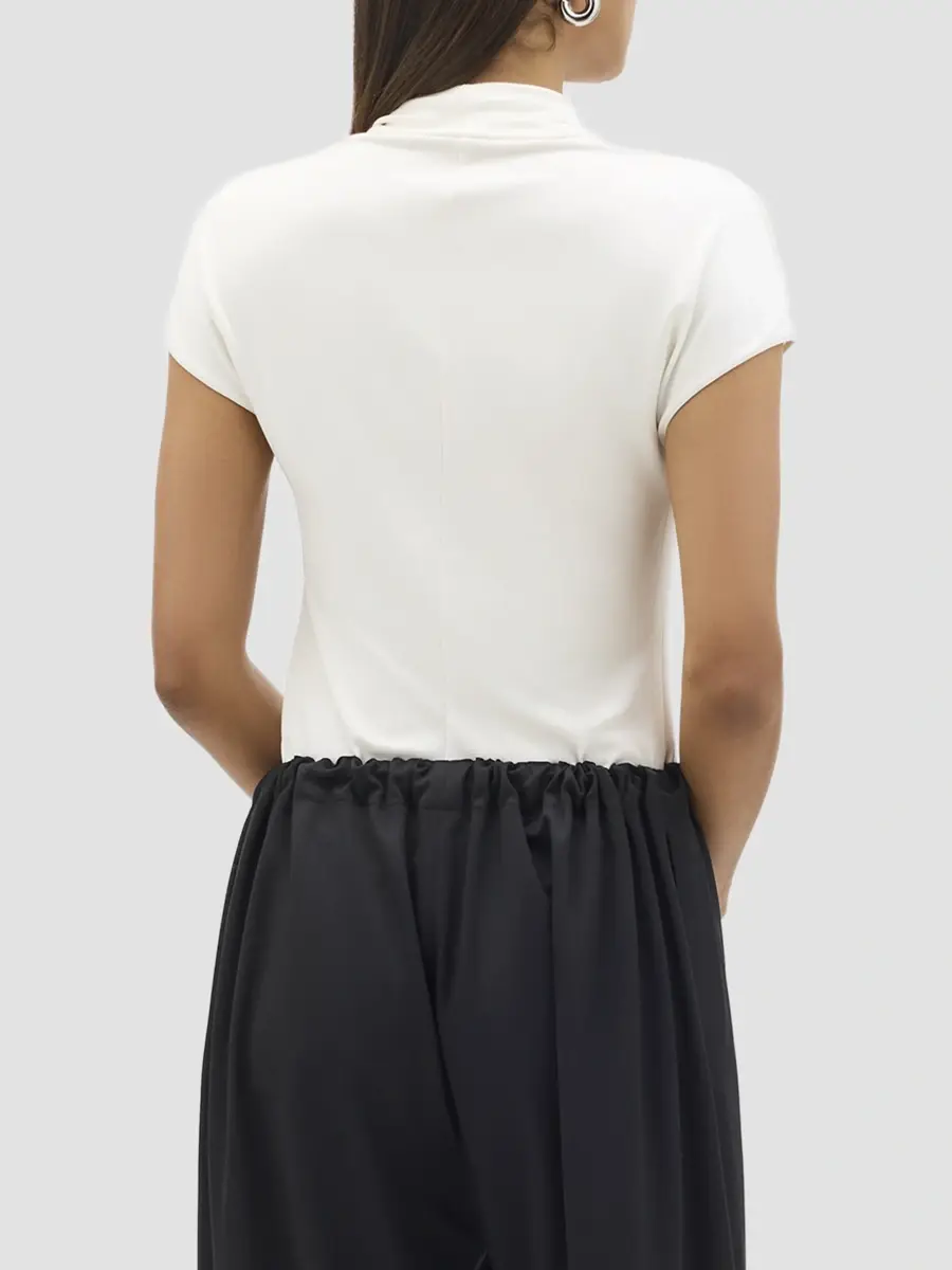 Another Tomorrow Women's Fluid Cowl Neck Top | Thumbnail 4